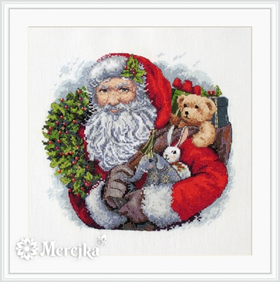 Santa with Wreath Santa with Wreath